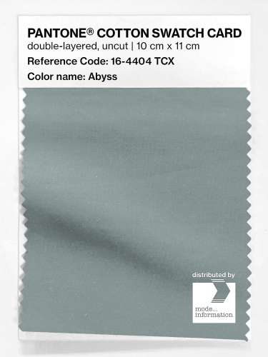 PANTONE® COTTON SWATCH CARD 16-4404 TCX Abyss