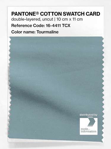 PANTONE® COTTON SWATCH CARD 16-4411 TCX Tourmaline