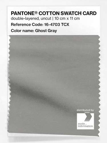 PANTONE® COTTON SWATCH CARD 16-4703 TCX Ghost Gray