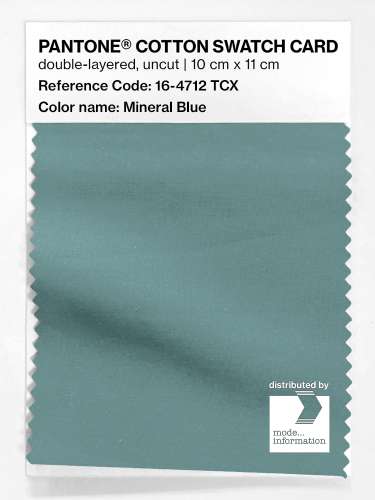 Product image of the product “PANTONE® COTTON SWATCH CARD 16-4712 TCX Mineral Blue ”