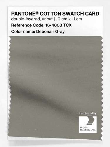 Artikelbild des Artikels “PANTONE® COTTON SWATCH CARD 16-4803 TCX Debonair Gray “