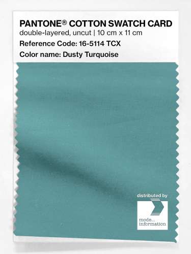Product image of the product “PANTONE® COTTON SWATCH CARD 16-5114 TCX Dusty Turquoise ”