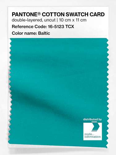 Product image of the product “PANTONE® COTTON SWATCH CARD 16-5123 TCX Baltic ”