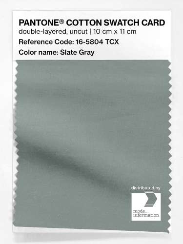 Product image of the product “PANTONE® COTTON SWATCH CARD 16-5804 TCX Slate Gray ”