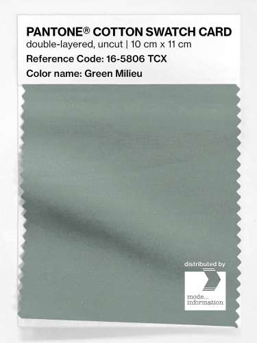 Product image of the product “PANTONE® COTTON SWATCH CARD 16-5806 TCX Green Milieu ”