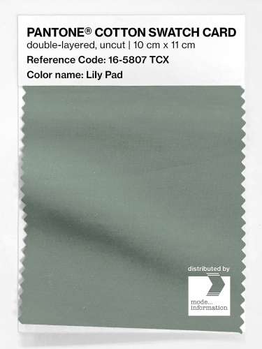 Product image of the product “PANTONE® COTTON SWATCH CARD 16-5807 TCX Lily Pad ”