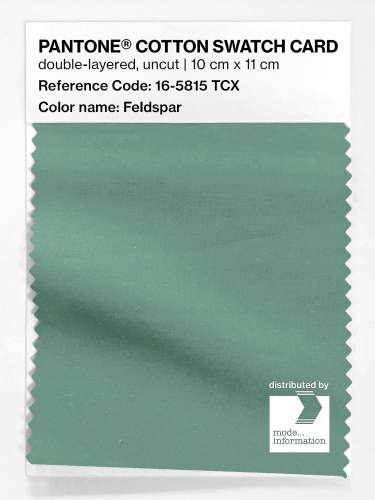PANTONE® COTTON SWATCH CARD 16-5815 TCX Feldspar