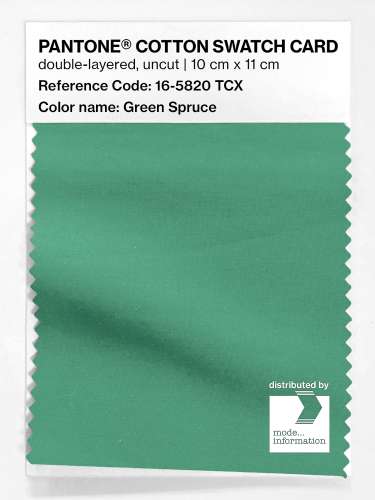 PANTONE® COTTON SWATCH CARD 16-5820 TCX Green Spruce