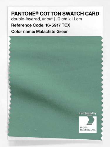 PANTONE® COTTON SWATCH CARD 16-5917 TCX Malachite Green