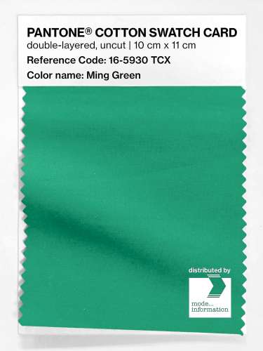Product image of the product “PANTONE® COTTON SWATCH CARD 16-5930 TCX Ming Green ”