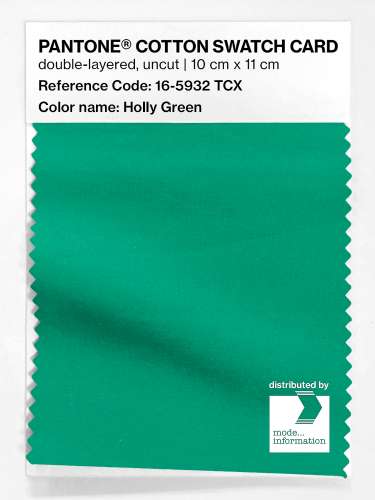 PANTONE® COTTON SWATCH CARD 16-5932 TCX Holly Green