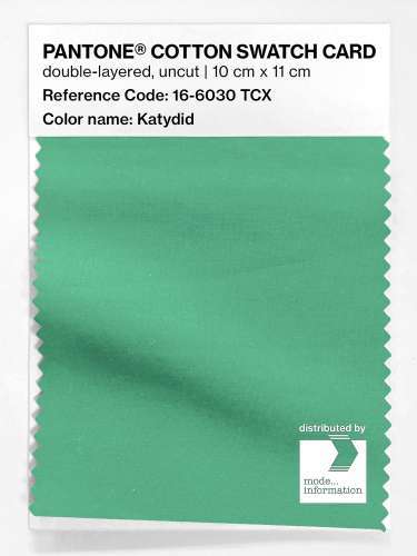 Product image of the product “PANTONE® COTTON SWATCH CARD 16-6030 TCX Katydid ”