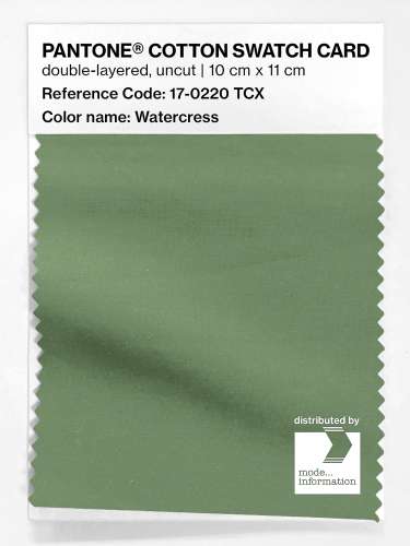 Product image of the product “PANTONE® COTTON SWATCH CARD 17-0220 TCX Watercress ”