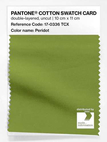 PANTONE® COTTON SWATCH CARD 17-0336 TCX Peridot