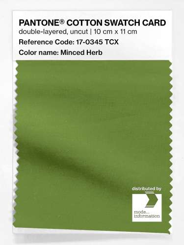 Artikelbild des Artikels “PANTONE® COTTON SWATCH CARD 17-0345 TCX Minced Herb “