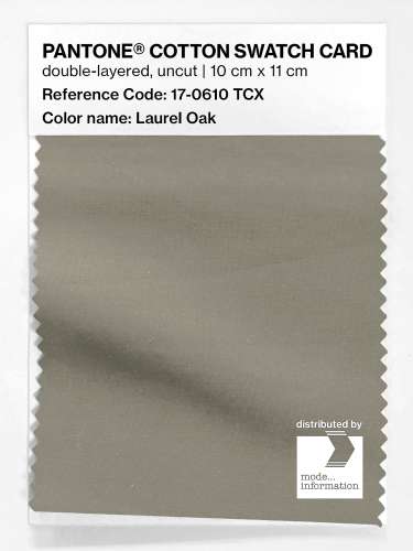 PANTONE® COTTON SWATCH CARD 17-0610 TCX Laurel Oak