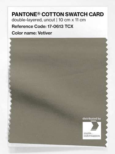 PANTONE® COTTON SWATCH CARD 17-0613 TCX Vetiver