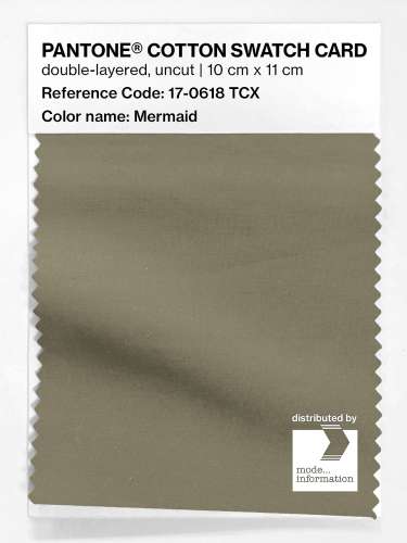 PANTONE® COTTON SWATCH CARD 17-0618 TCX Mermaid