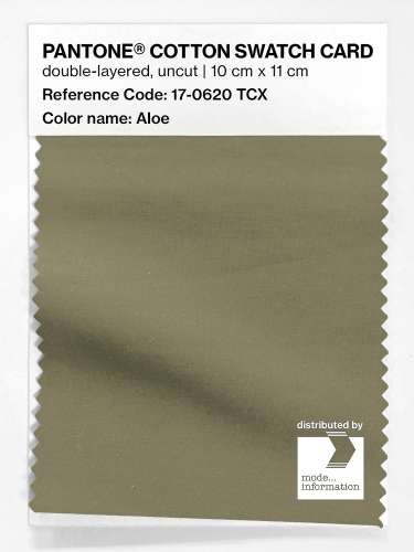 PANTONE® COTTON SWATCH CARD 17-0620 TCX Aloe