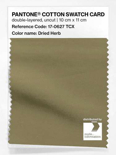 PANTONE® COTTON SWATCH CARD 17-0627 TCX Dried Herb