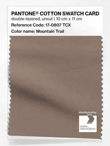 PANTONE® COTTON SWATCH CARD 17-0807 TCX Mountain Trail