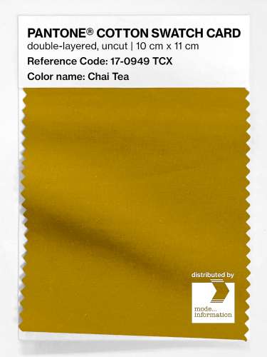 PANTONE® COTTON SWATCH CARD 17-0949 TCX Chai Tea