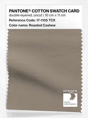 Artikelbild des Artikels “PANTONE® COTTON SWATCH CARD 17-1105 TCX Roasted Cashew “