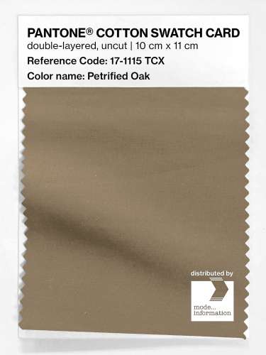 Artikelbild des Artikels “PANTONE® COTTON SWATCH CARD 17-1115 TCX Petrified Oak “