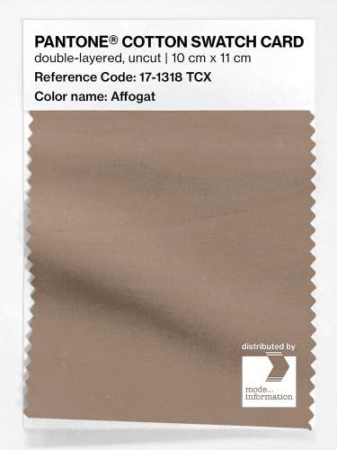 Artikelbild des Artikels “PANTONE® COTTON SWATCH CARD 17-1318 TCX Affogat “