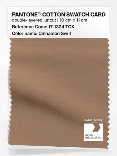 Artikelbild des Artikels “PANTONE® COTTON SWATCH CARD 17-1324 TCX Cinnamon Swirl “