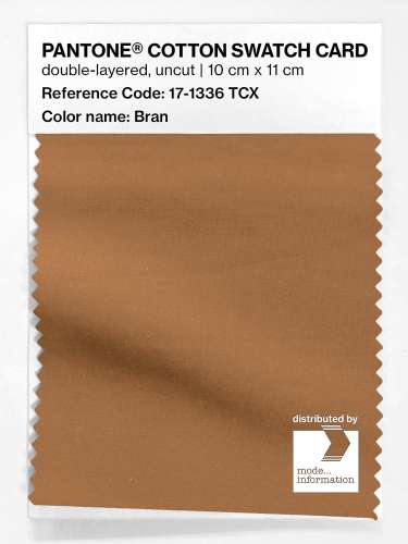 Product image of the product “PANTONE® COTTON SWATCH CARD 17-1336 TCX Bran ”