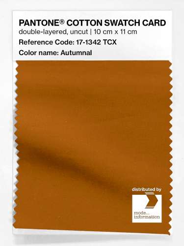 Product image of the product “PANTONE® COTTON SWATCH CARD 17-1342 TCX Autumnal ”