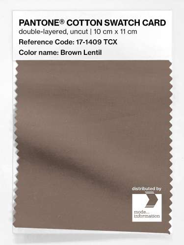 Artikelbild des Artikels “PANTONE® COTTON SWATCH CARD 17-1409 TCX Brown Lentil “