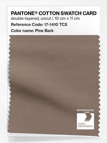 Product image of the product “PANTONE® COTTON SWATCH CARD 17-1410 TCX Pine Bark ”