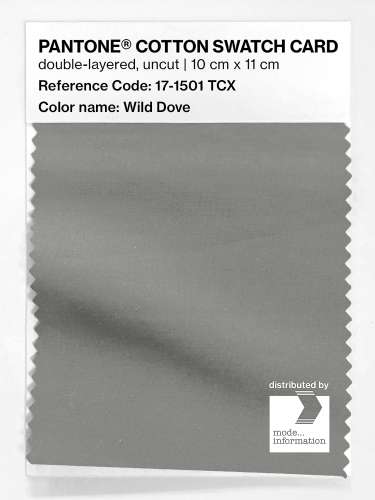 PANTONE® COTTON SWATCH CARD 17-1501 TCX Wild Dove