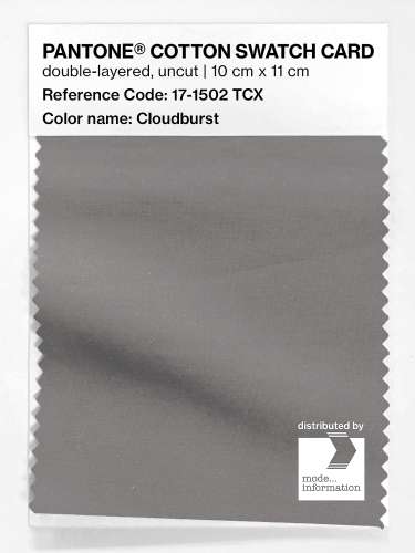 PANTONE® COTTON SWATCH CARD 17-1502 TCX Cloudburst