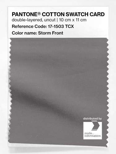 PANTONE® COTTON SWATCH CARD 17-1503 TCX Storm Front