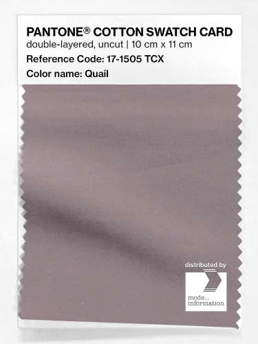 Product image of the product “PANTONE® COTTON SWATCH CARD 17-1505 TCX Quail ”