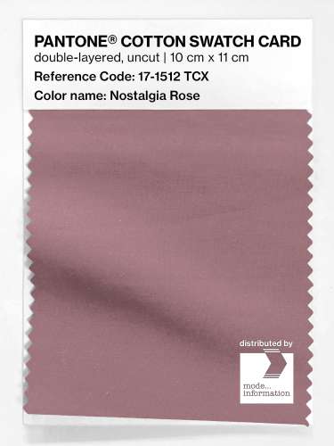 Product image of the product “PANTONE® COTTON SWATCH CARD 17-1512 TCX Nostalgia Rose ”