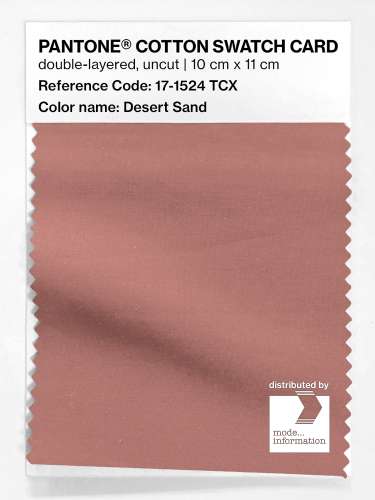Product image of the product “PANTONE® COTTON SWATCH CARD 17-1524 TCX Desert Sand ”