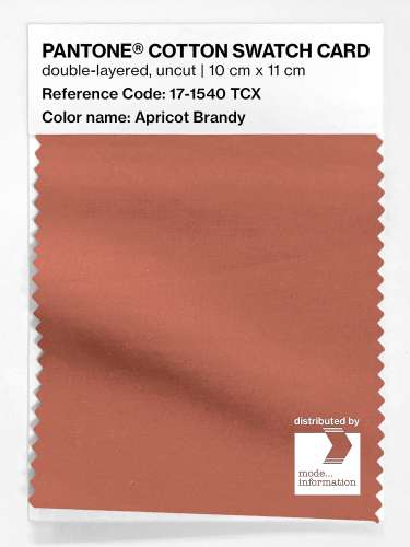 Product image of the product “PANTONE® COTTON SWATCH CARD 17-1540 TCX Apricot Brandy ”