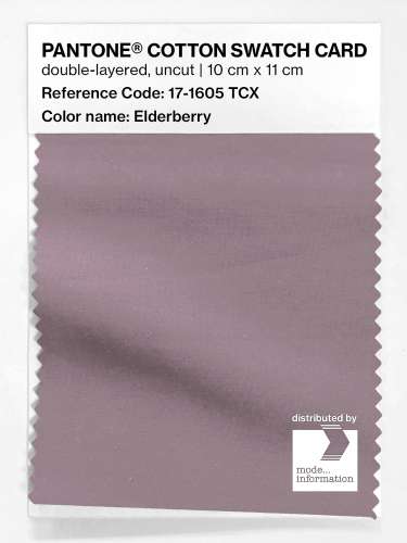 PANTONE® COTTON SWATCH CARD 17-1605 TCX Elderberry
