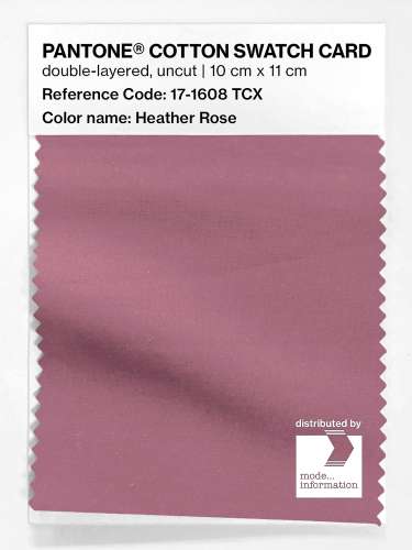 Product image of the product “PANTONE® COTTON SWATCH CARD 17-1608 TCX Heather Rose ”
