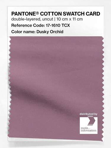 PANTONE® COTTON SWATCH CARD 17-1610 TCX Dusky Orchid