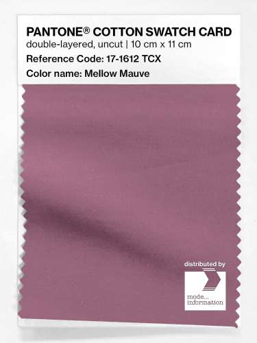 Product image of the product “PANTONE® COTTON SWATCH CARD 17-1612 TCX Mellow Mauve ”
