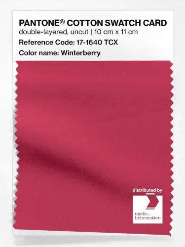 Artikelbild des Artikels “PANTONE® COTTON SWATCH CARD 17-1640 TCX Winterberry “