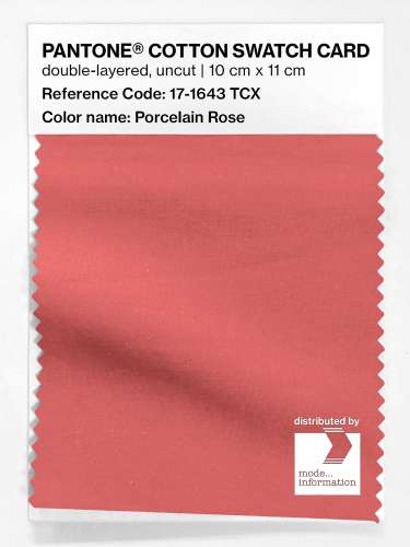 Product image of the product “PANTONE® COTTON SWATCH CARD 17-1643 TCX Porcelain Rose ”