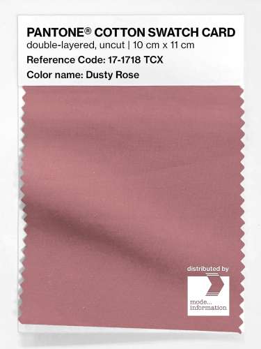 Product image of the product “PANTONE® COTTON SWATCH CARD 17-1718 TCX Dusty Rose ”
