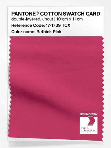 Artikelbild des Artikels “PANTONE® COTTON SWATCH CARD 17-1739 TCX Rethink Pink “