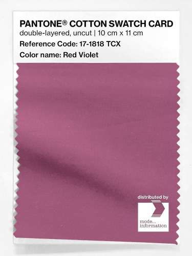 Product image of the product “PANTONE® COTTON SWATCH CARD 17-1818 TCX Red Violet ”